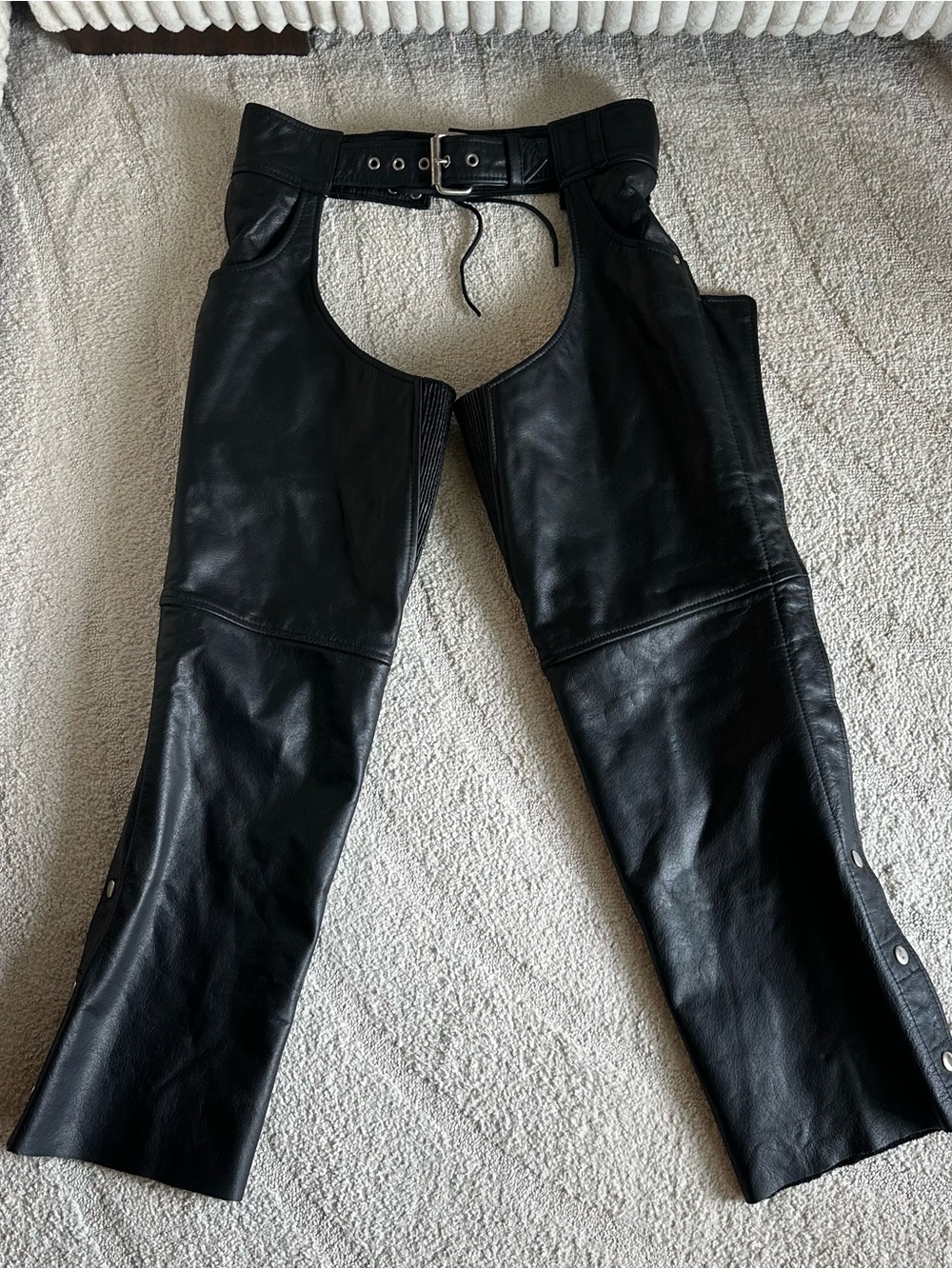Eagle Leather Women’s Black Leather Chaps